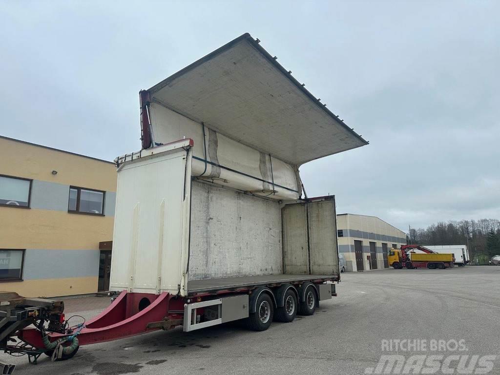 Vang 3-AXEL + LIFTING SIDE & ROOF + REMOTE CONTROL Box Trailers