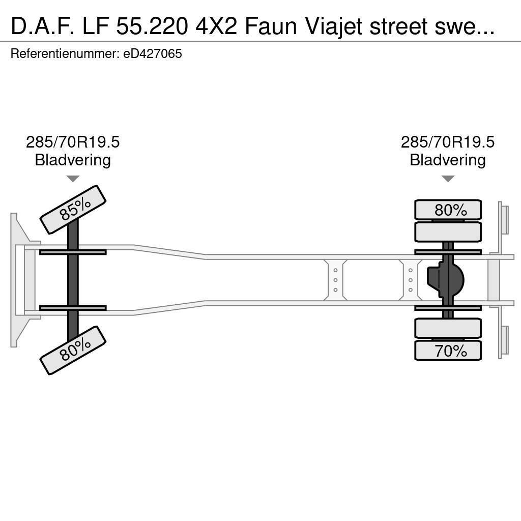 DAF LF 55.220 4X2 Faun Viajet street sweeper Commercial vehicle