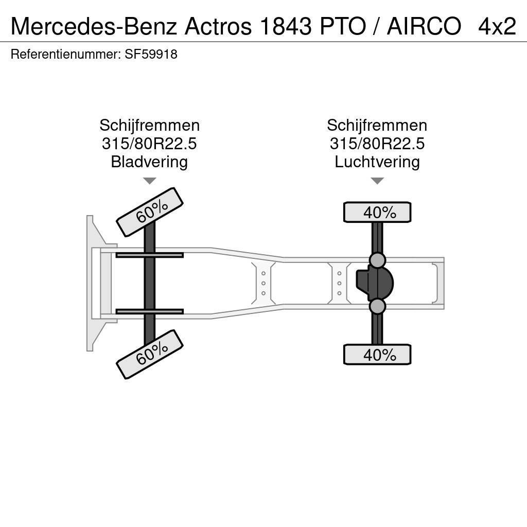 Mercedes-Benz Actros 1843 PTO / AIRCO Prime Movers