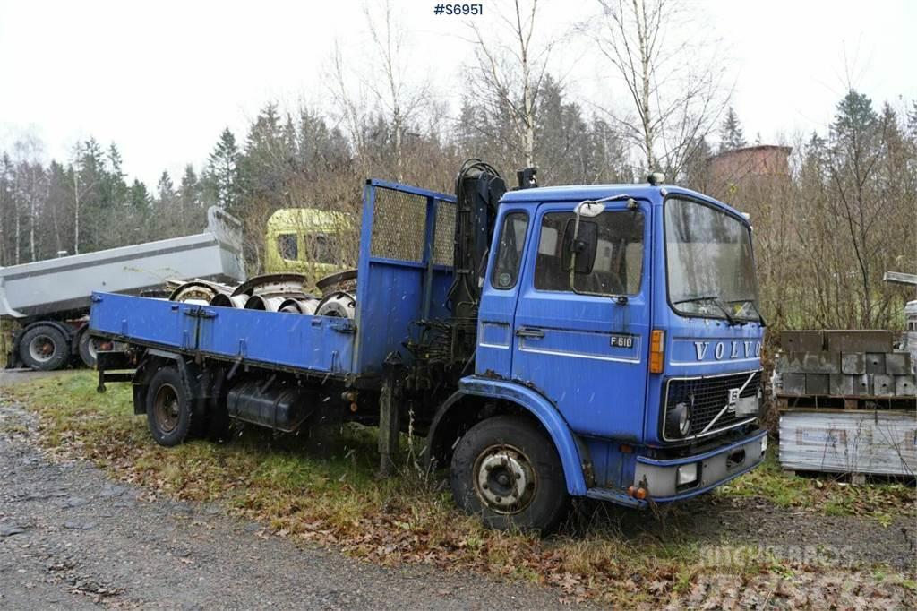 Volvo F610 4x2 Old truck with crane REP.OBJECT Truck mounted cranes