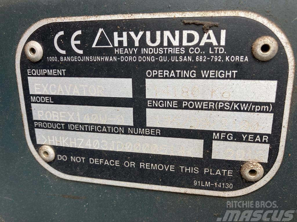 Hyundai Robex 140 W-9 Wheeled excavators