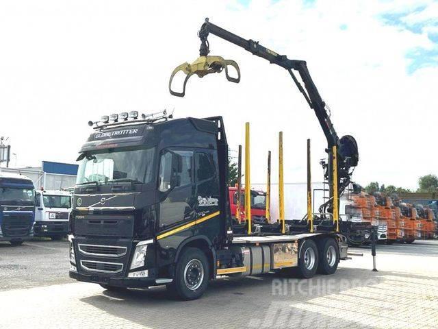 Volvo FH 500 6x4 Holztransporter Kurzholz Truck mounted cranes
