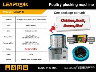 LEAPtools LT60PPM Poultry plucking machine (Unused