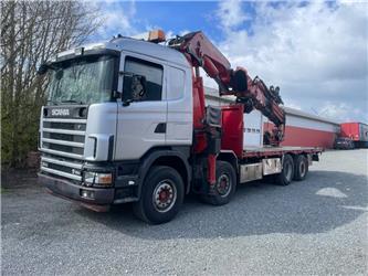 Scania 164 M.100 tons Fassi kran