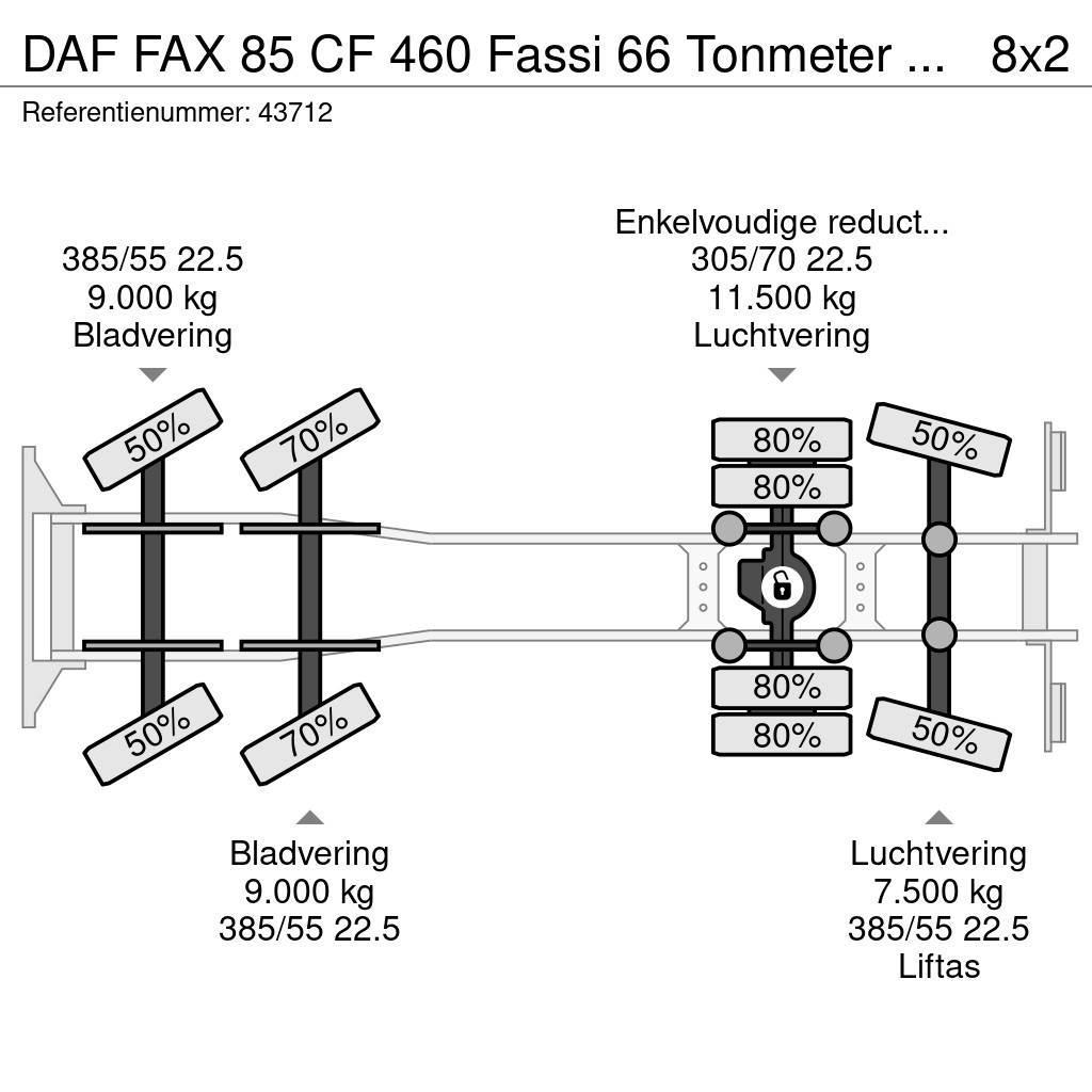 DAF FAX 85 CF 460 Fassi 66 Tonmeter laadkraan All terrain cranes