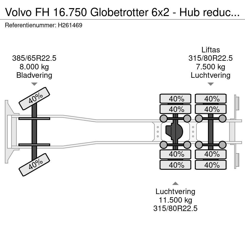 Volvo FH 16.750 Globetrotter 6x2 - Hub reduction - EEV - Chassis Cab trucks