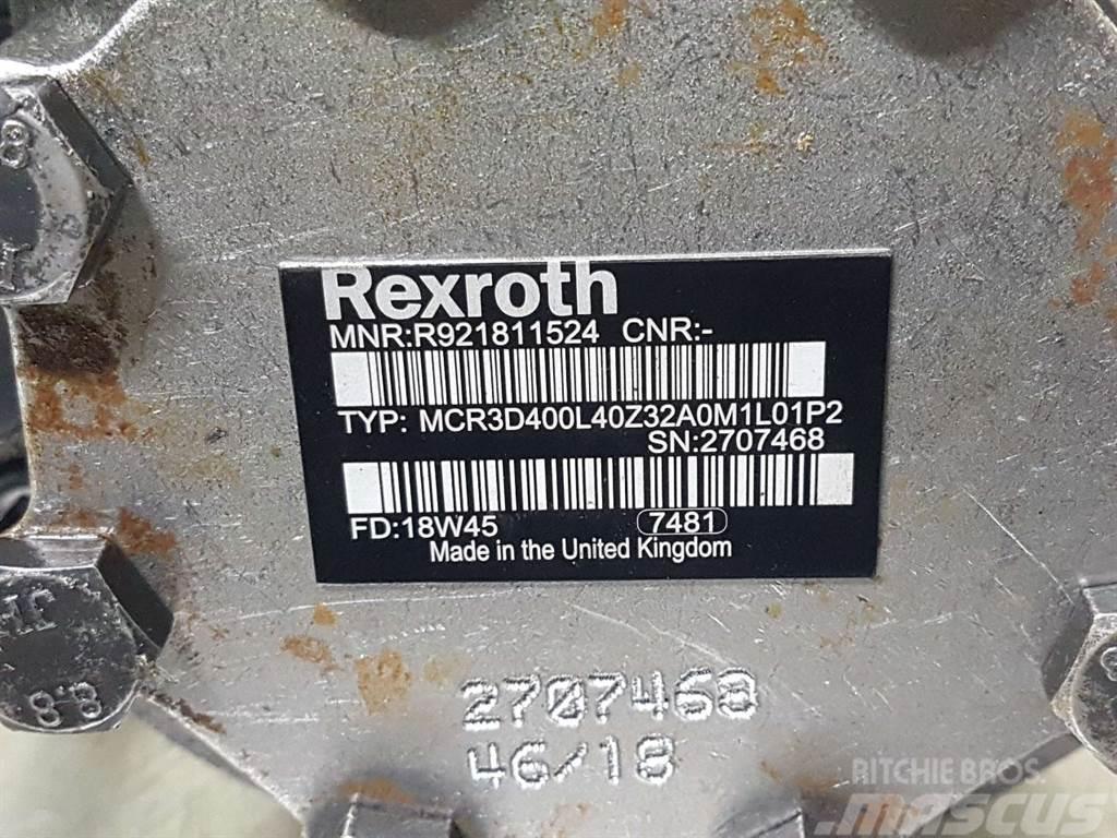 Rexroth MCR3D400L40Z32-R921811524-Wheel motor/Radmotor Hydraulics