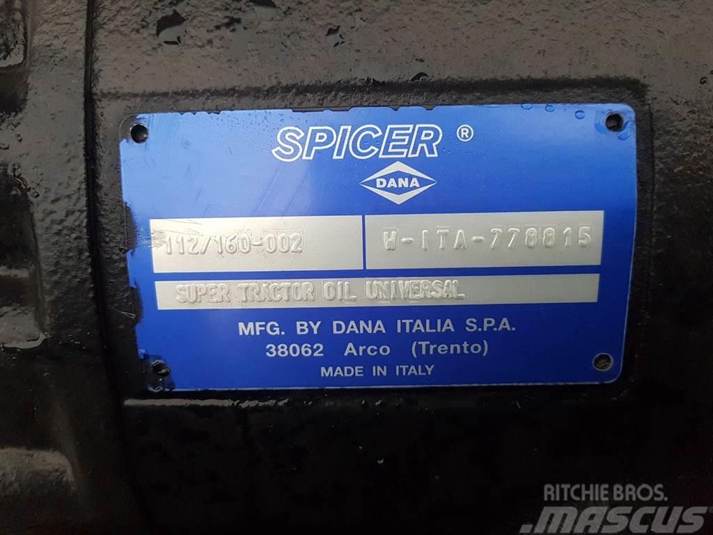 Redrock TH301-Spicer Dana 112/160-002-Axle/Achse/As Axles