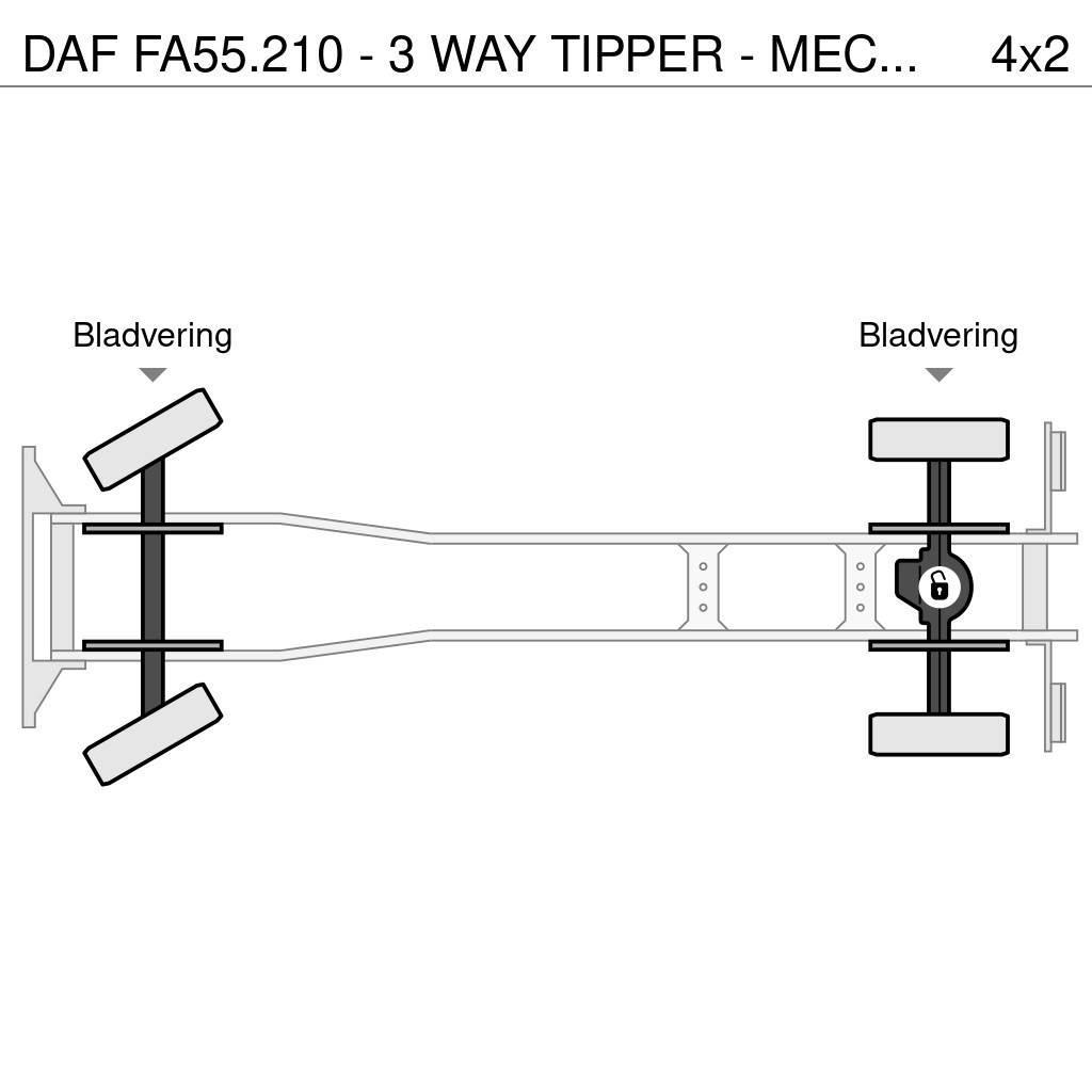 DAF FA55.210 - 3 WAY TIPPER - MECHANICAL INJECTION Tipper trucks
