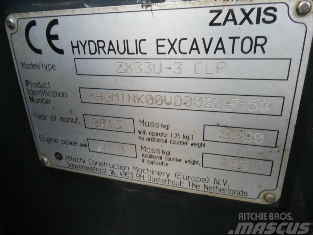 Hitachi ZX 33 U CLR Mini excavators < 7t (Mini diggers)