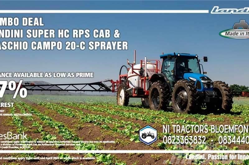 Landini PROMO - Landini Super HC RPS CAB & Maschio Sprayer Tractors