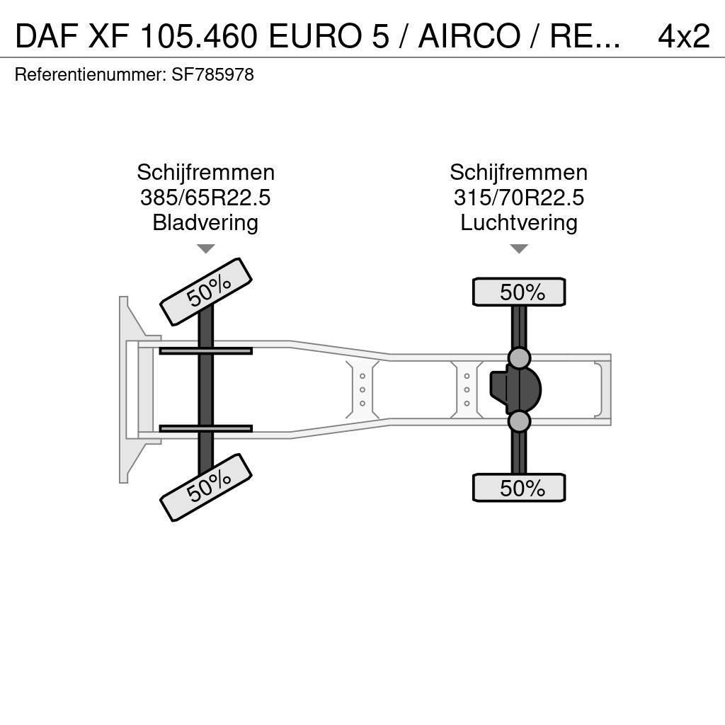 DAF XF 105.460 EURO 5 / AIRCO / RETARDER Tractor Units