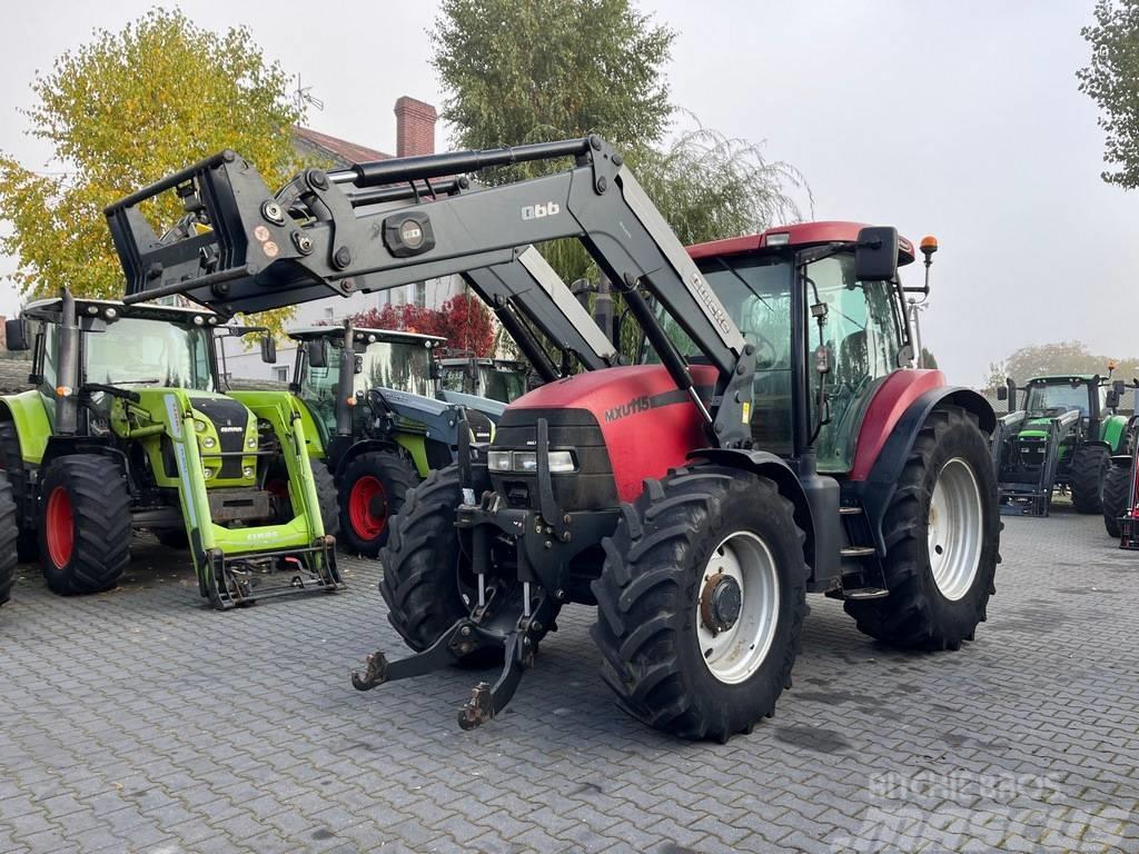 Case IH MXU 115 MAXXUM + QUICKE Q66 Tractors