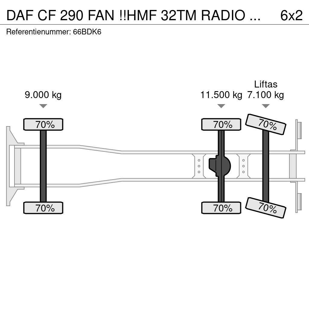 DAF CF 290 FAN !!HMF 32TM RADIO REMOTE!! FRONT STAMP!! All terrain cranes