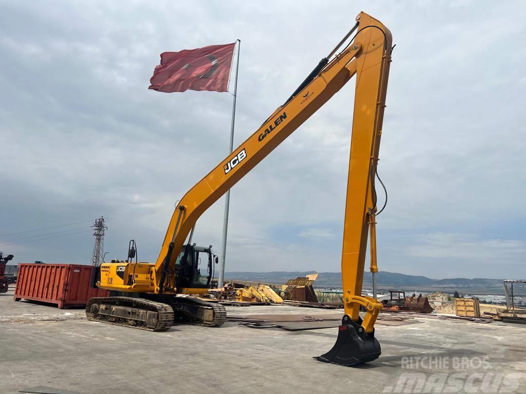 JCB JS290 Long Reach Boom-Arm Manufacturing Long reach excavators