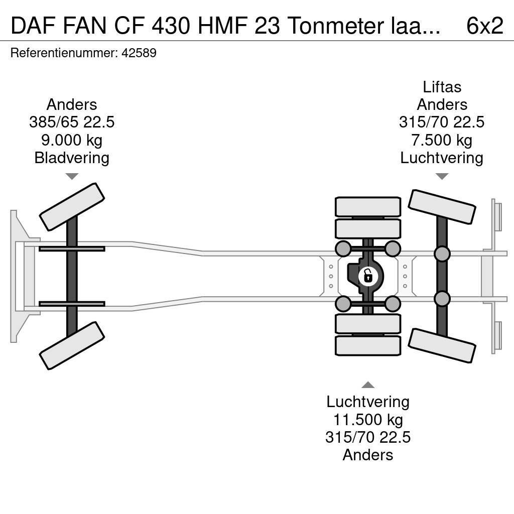 DAF FAN CF 430 HMF 23 Tonmeter laadkraan Hook lift trucks