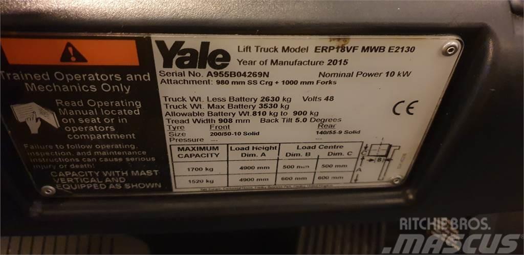 Yale ERP18VF MWB Electric forklift trucks