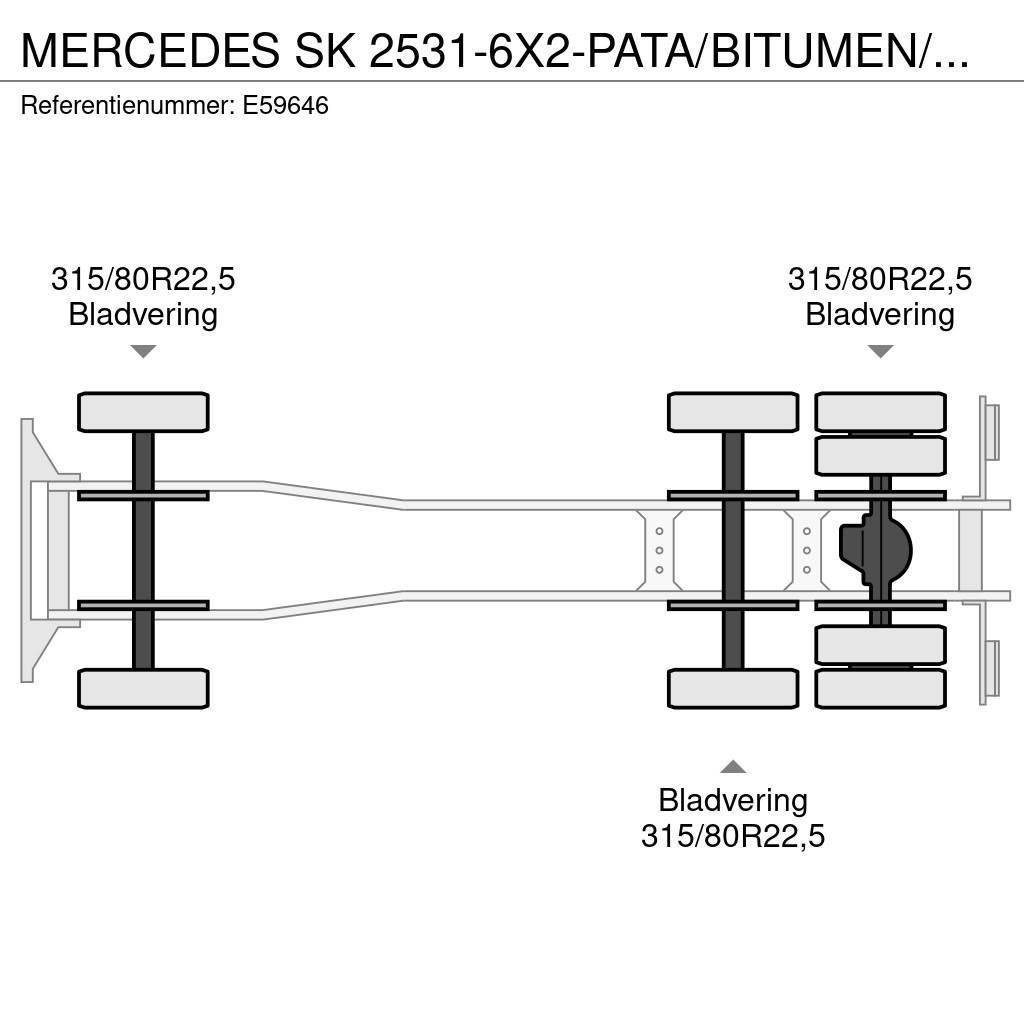 Mercedes-Benz SK 2531-6X2-PATA/BITUMEN/ASFALT/GOUDRON Tipper trucks
