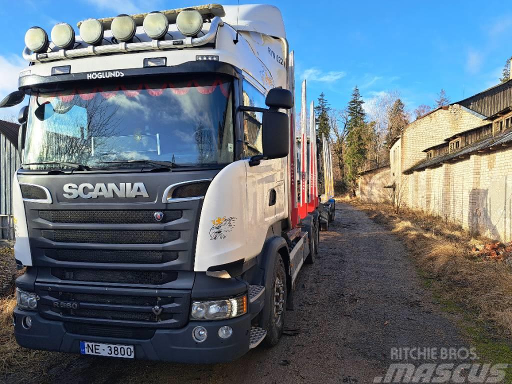 Scania R 580 Timber trucks