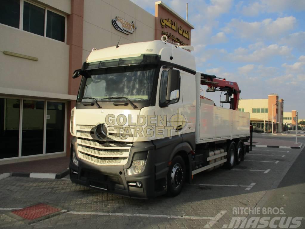 Mercedes-Benz Actros 2545 6x2 Truck w/ HMF2120K3 Block Crane Crane trucks