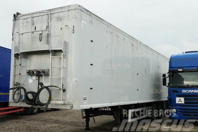 Knapen K 100, 8mm Boden, 92m³, Luft-Lift, Funk Box body semi-trailers