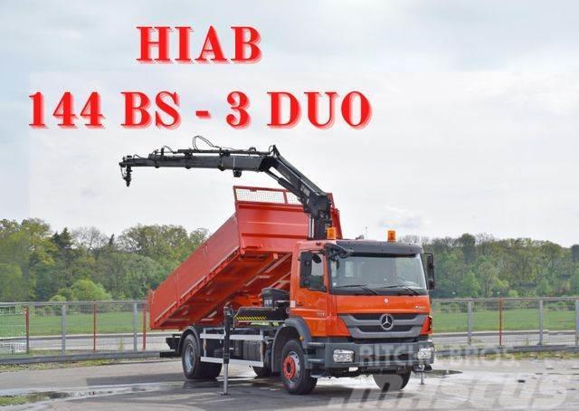 Mercedes-Benz AXOR 1829 *HIAB 144 BS-3 HIDUO + FUNK* TOP Crane trucks