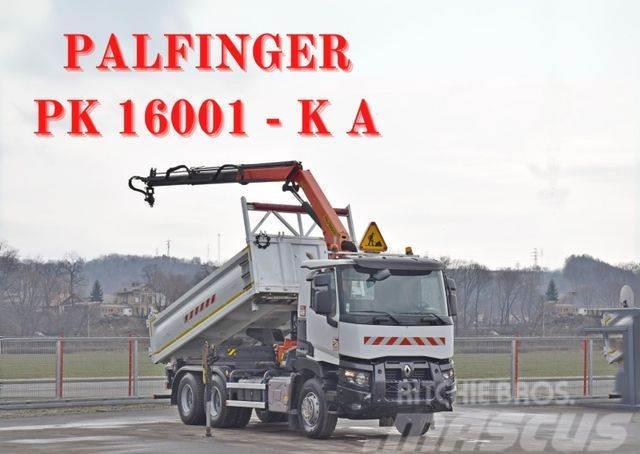 Renault C 380 * KIPPER 5,20 m* PK 16001 - K A+ FUNK /6x4 Crane trucks