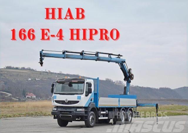 Renault KERAX 340 *HIAB 166 E-4 HIPRO + FUNK / 6x4 * TOP Crane trucks