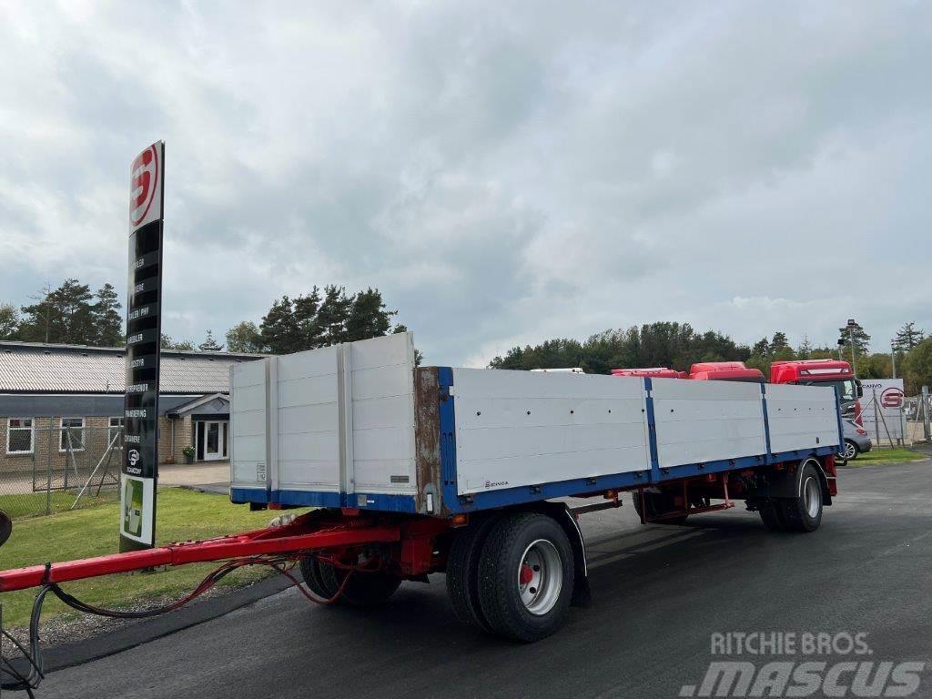 Dapa 20 ton 8,0 mtr. lad + containerlåse Flatbed/Dropside trailers