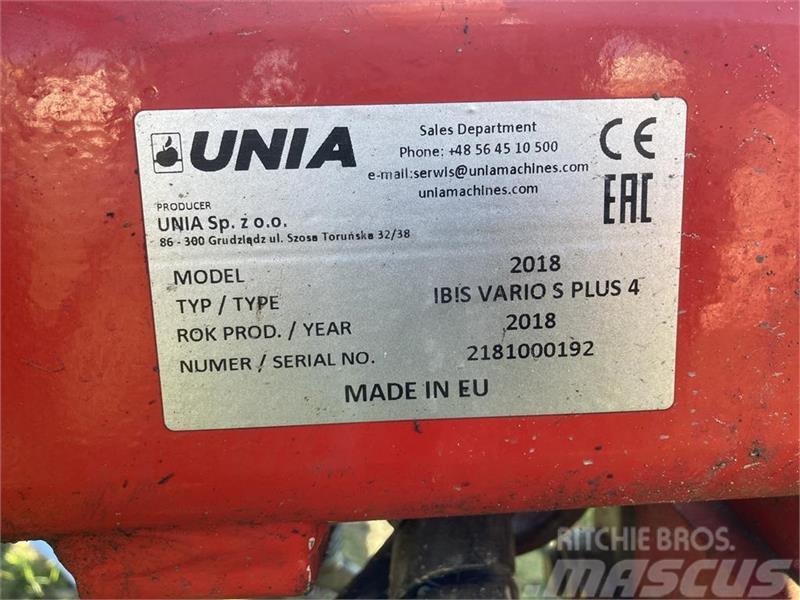 Unia Ibis Vario S Plus 4 med riste Reversible ploughs