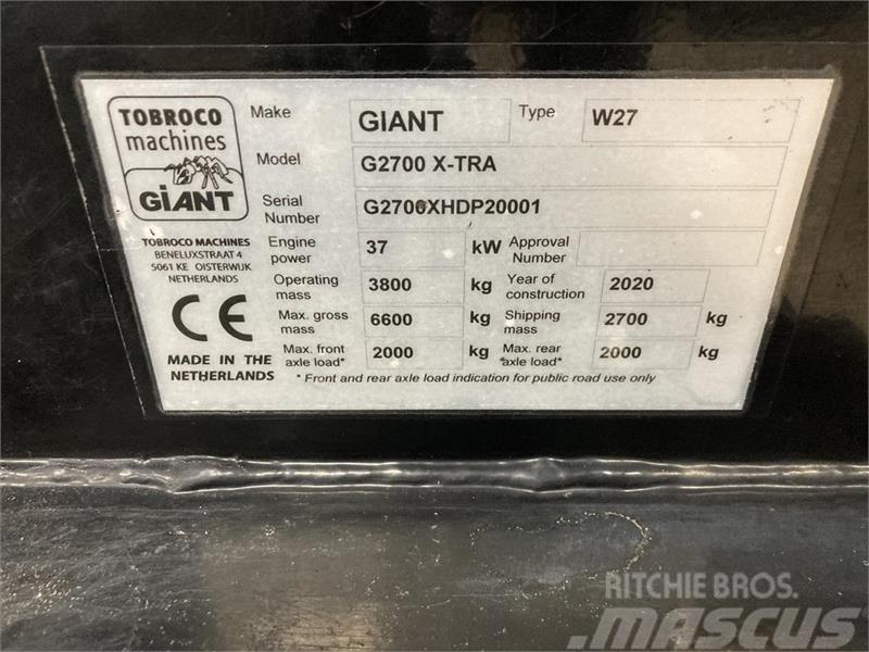 GiANT G2700 HD+ x-tra Dobbelt pumpe Mini loaders
