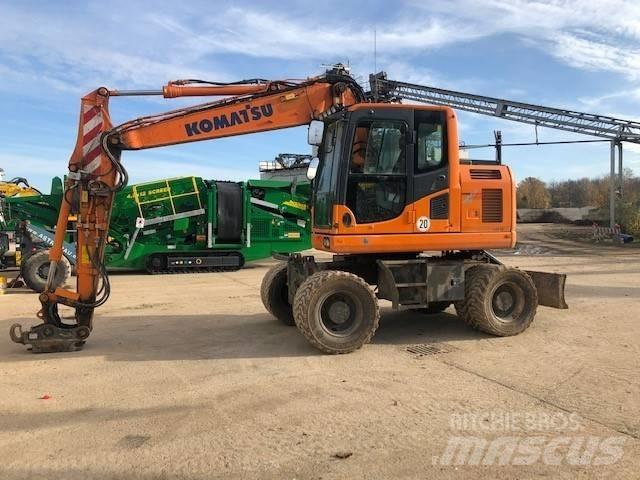 Komatsu PW148-10 Wheeled excavators