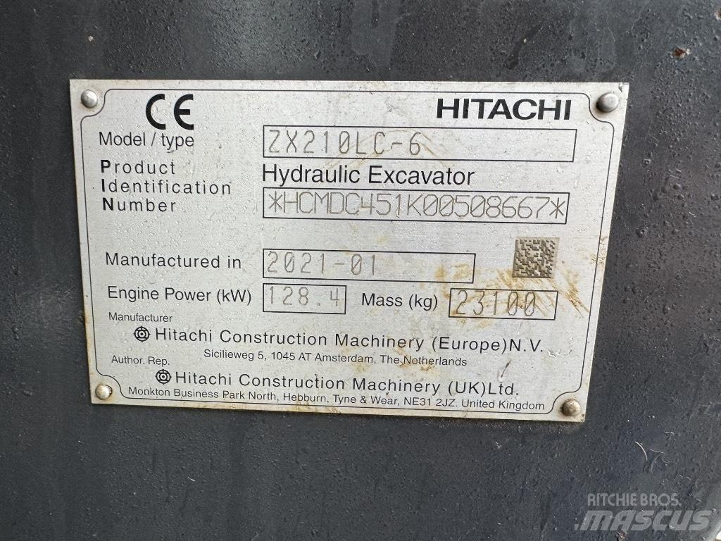 Hitachi ZX 210 LC-6 Crawler excavators