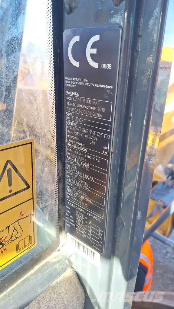 Bell B 40 E Articulated Haulers