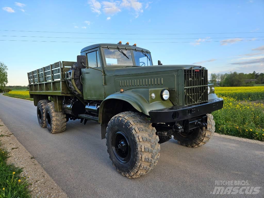 Kraz 255 B Beavertail Flatbed / winch trucks