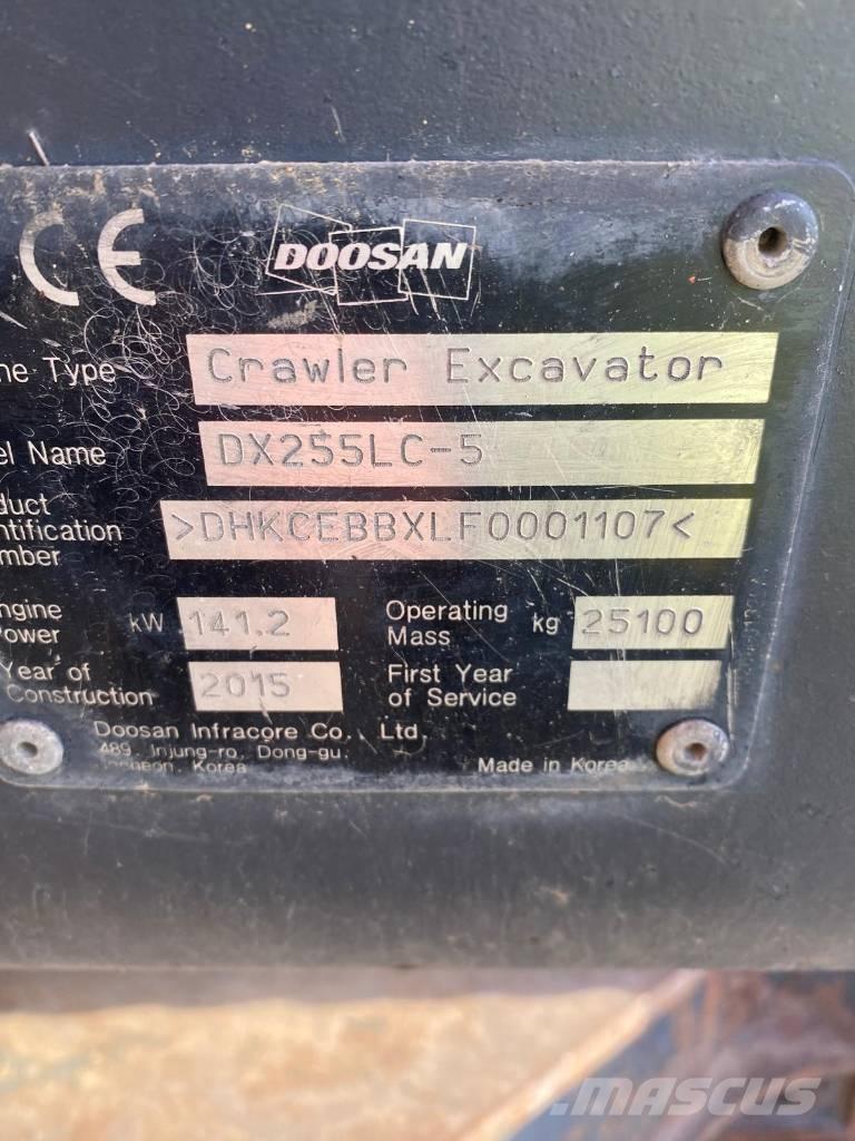 Doosan DX 255 LC-5 Crawler excavators