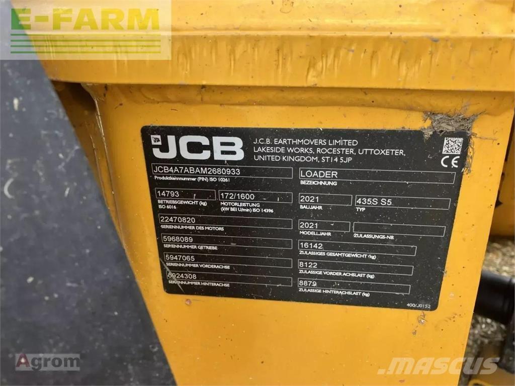 JCB 435 s agri Mini excavators < 7t (Mini diggers)