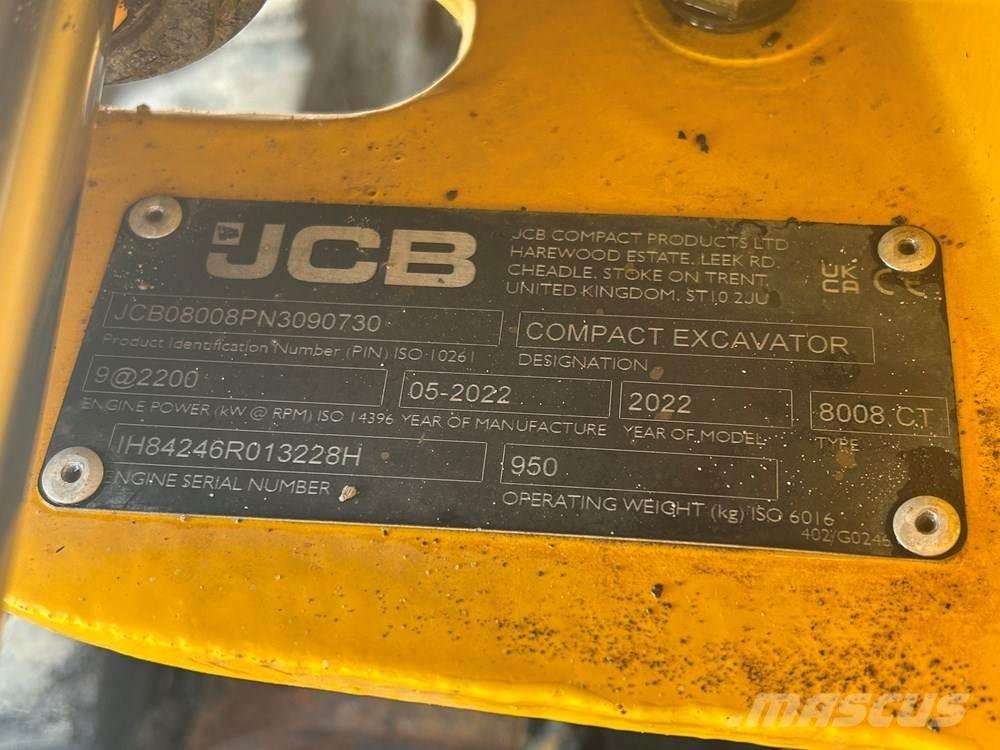 JCB MICRO 8008 Mini excavators < 7t (Mini diggers)