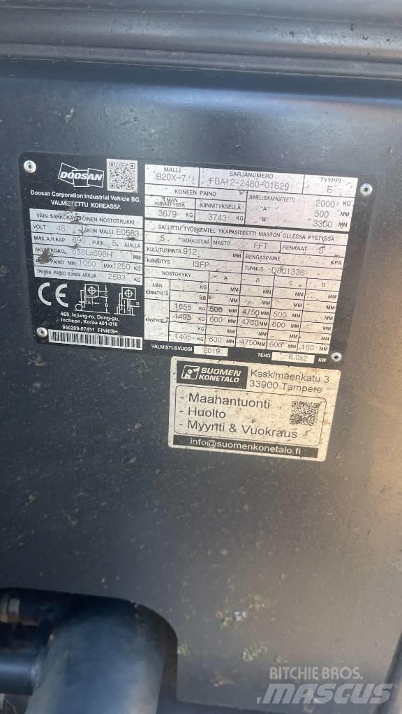 Doosan B20X-7 Electric forklift trucks
