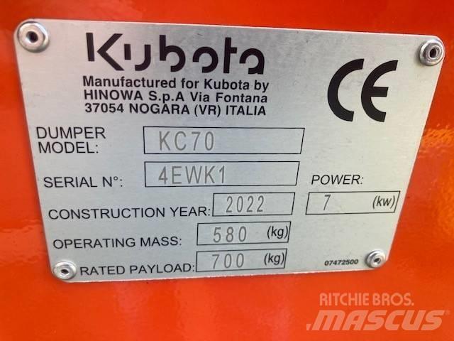 Kubota KC 70 H-4 Site dumpers