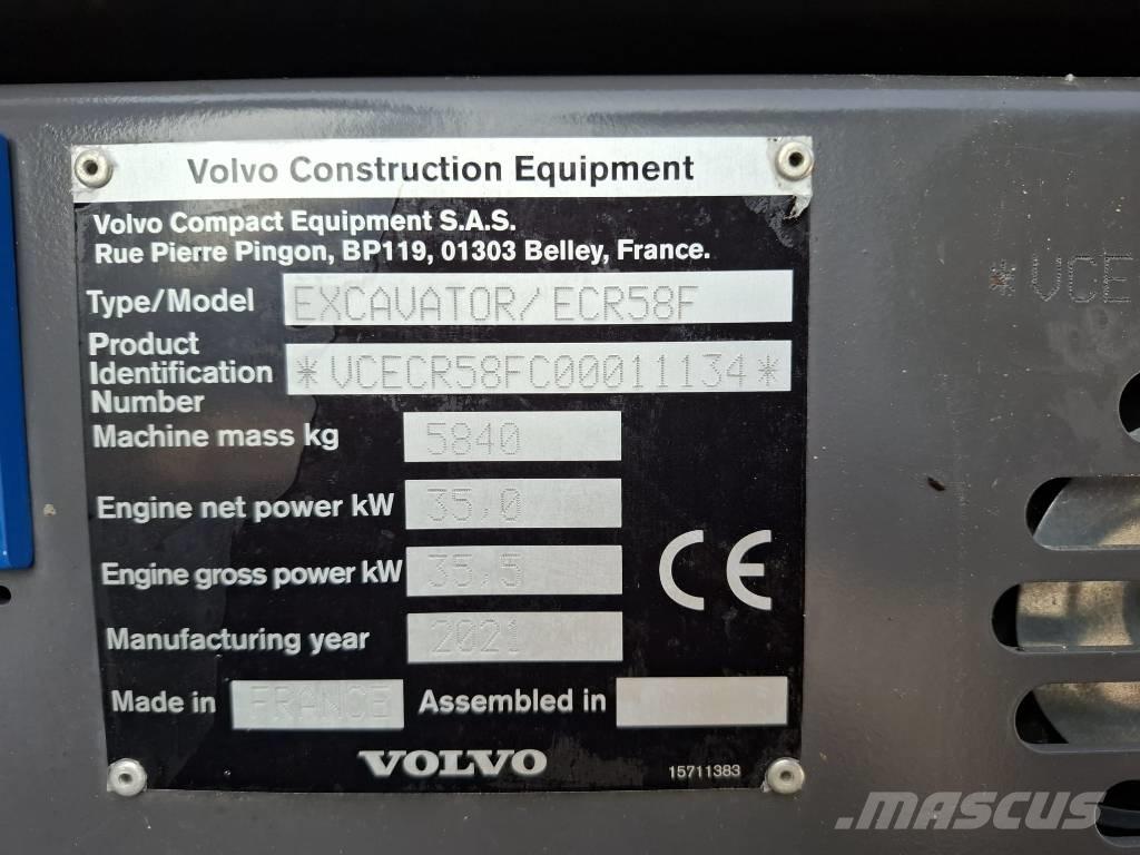 Volvo ECR 58 F Mini excavators < 7t (Mini diggers)