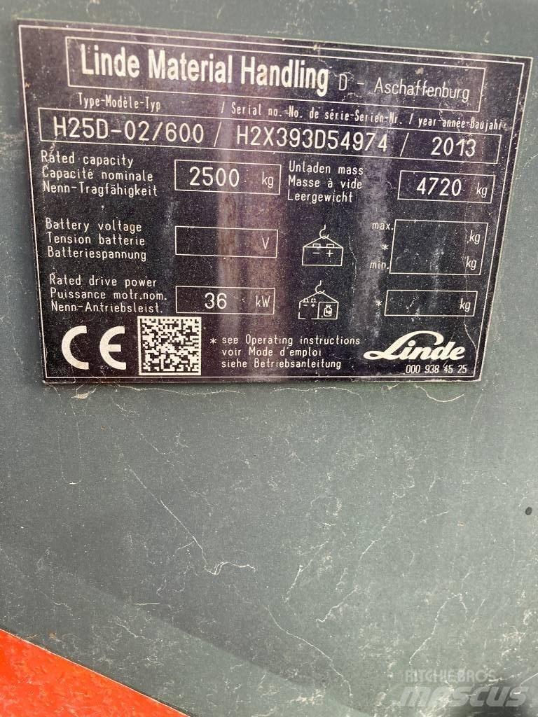 Linde H25D/600/393 Diesel trucks