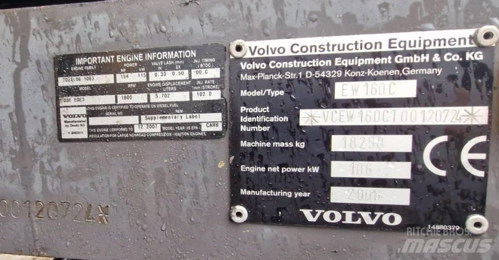 Volvo EW160C Wheeled excavators