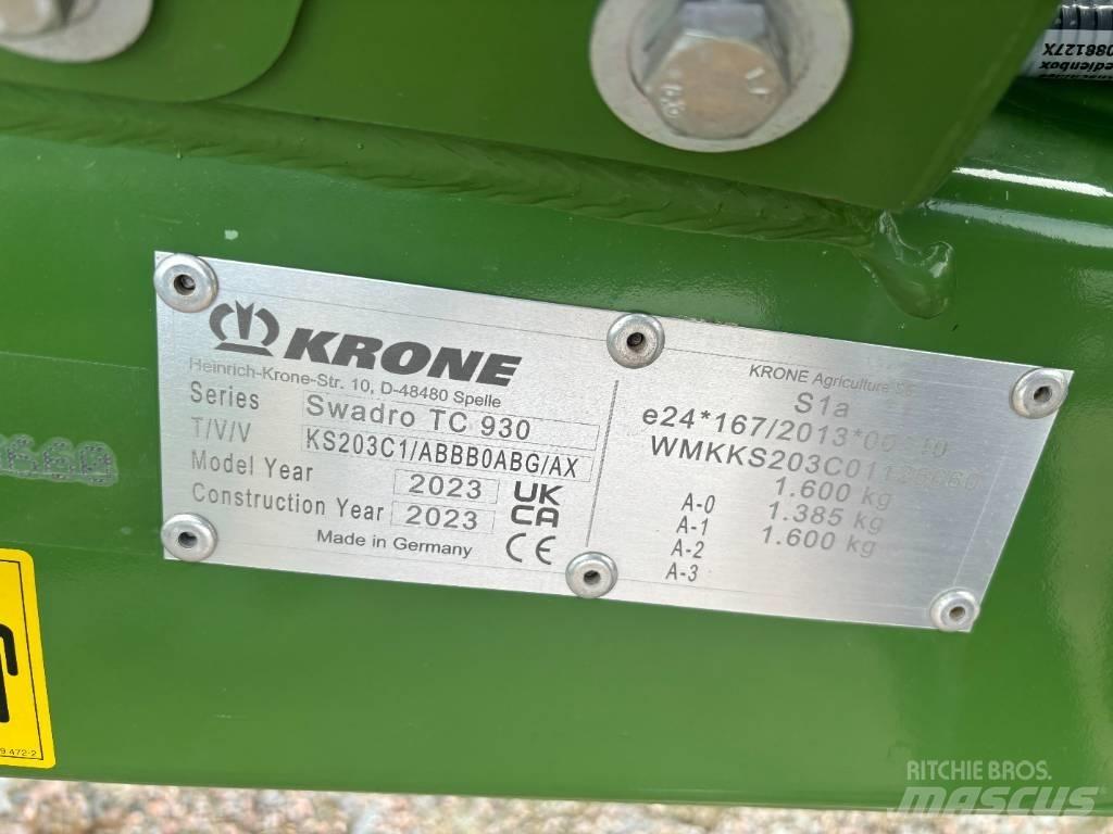 Krone Swadro TC 930 Windrowers