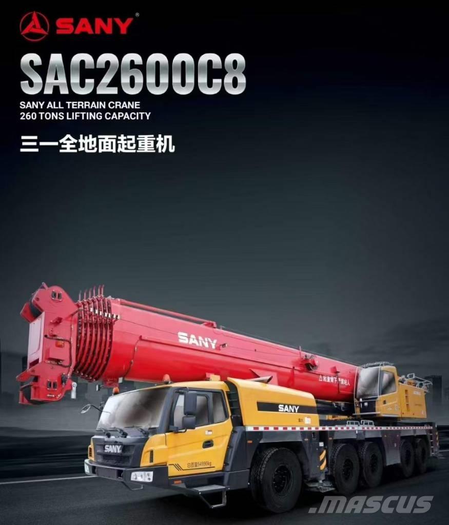 Sany SAC2600C8 All terrain cranes