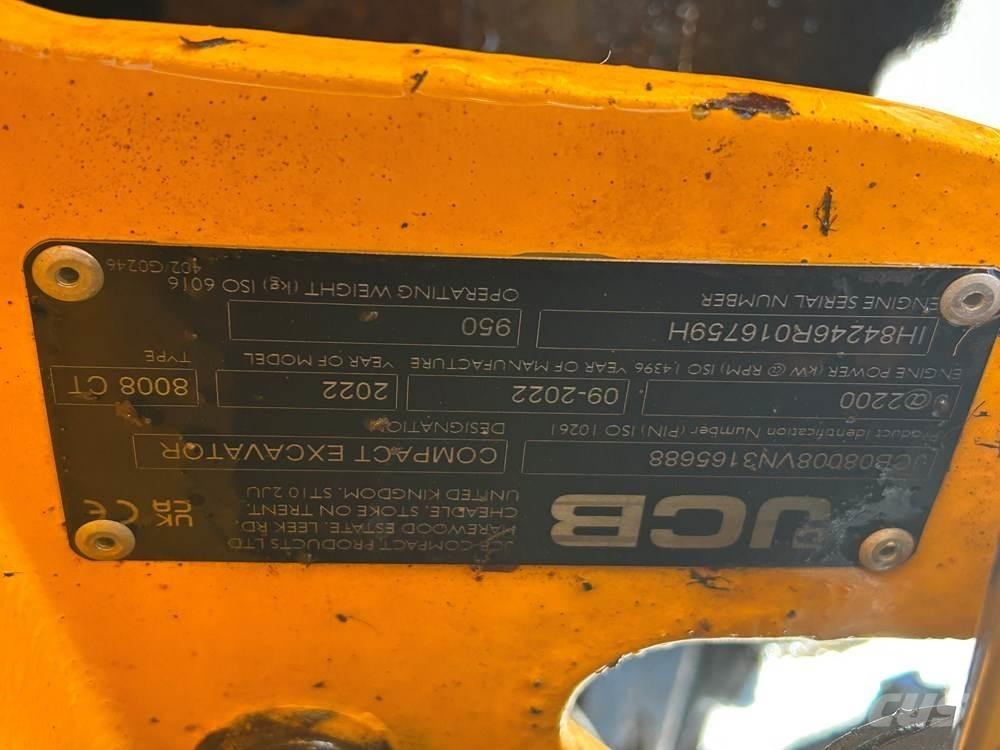 JCB MICRO 8008 Mini excavators < 7t (Mini diggers)