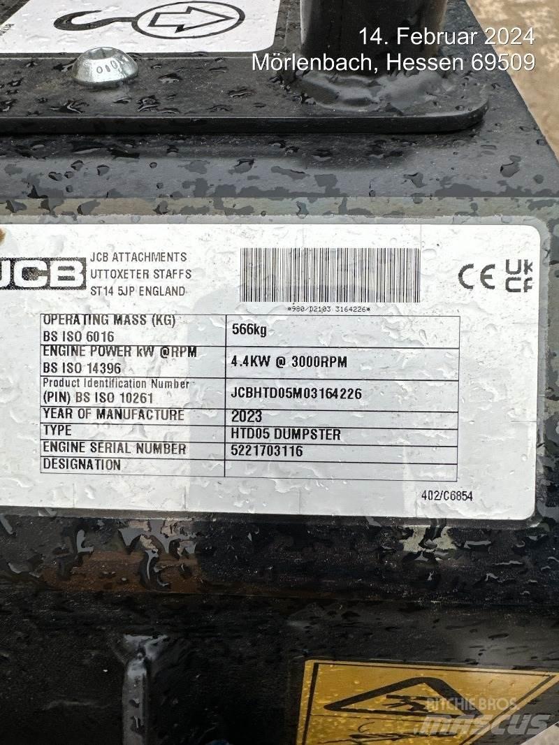 JCB HTD5 mit Tritt Site dumpers