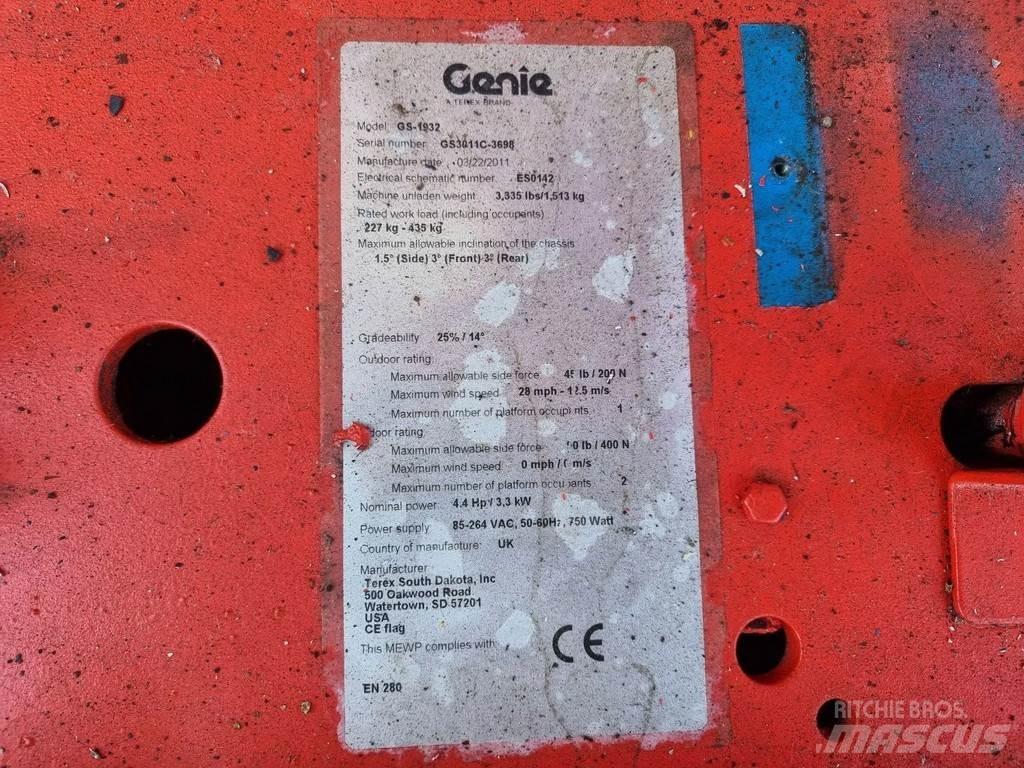 Genie GS1932 Scissor lifts