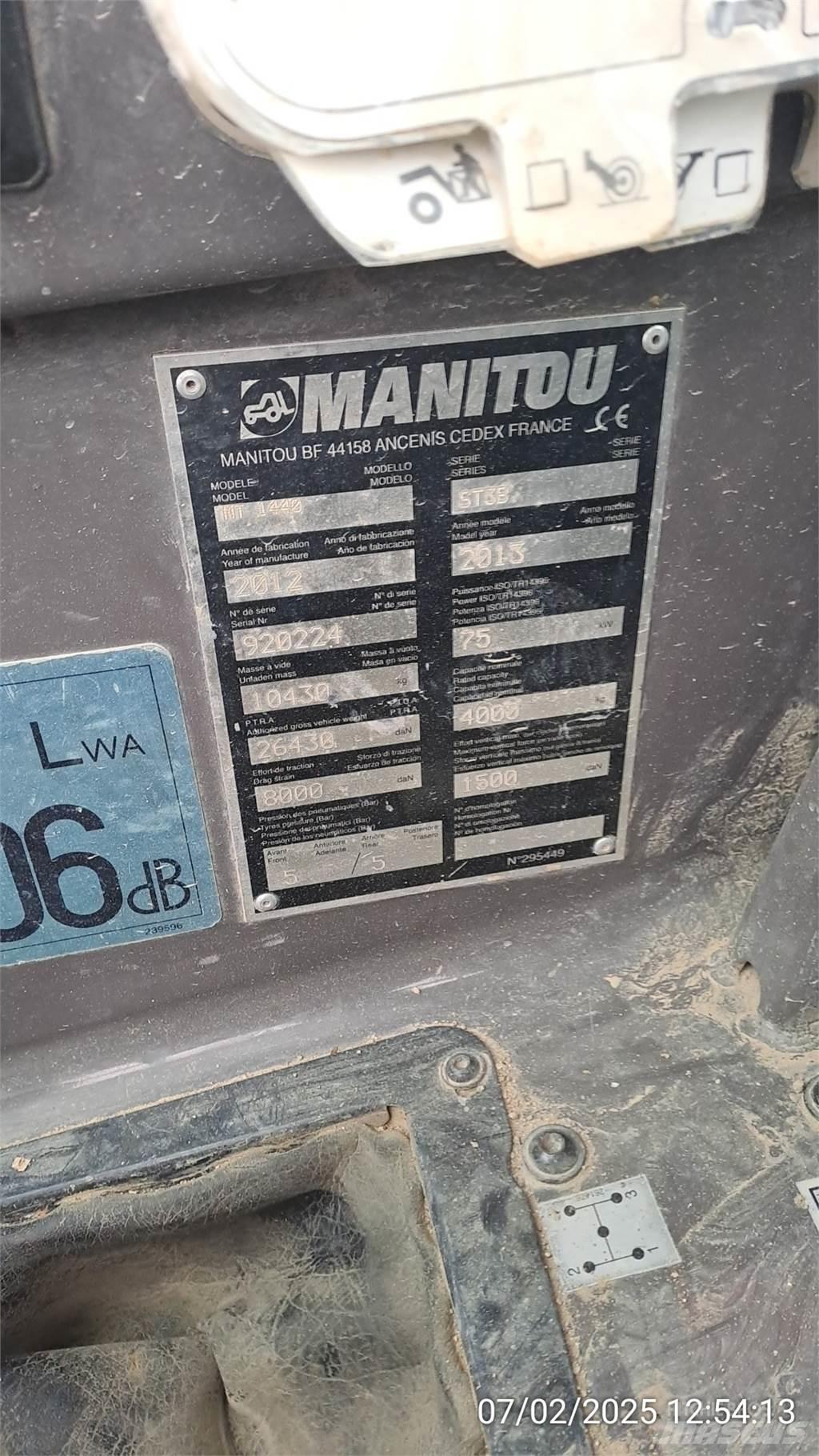 Manitou MT1440 Telescopic handlers