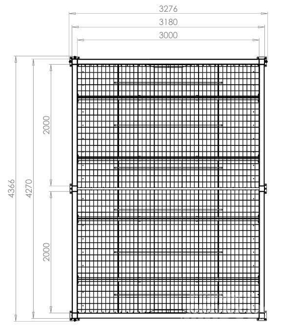  Grain intake pit 3x4 Hoppers